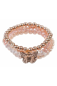 Blush Crush Bracelet Set - 4 pcs