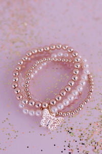 Blush Crush Bracelet Set - 4 pcs