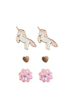 Boutique Unicorn Stud Earrings Set of 3