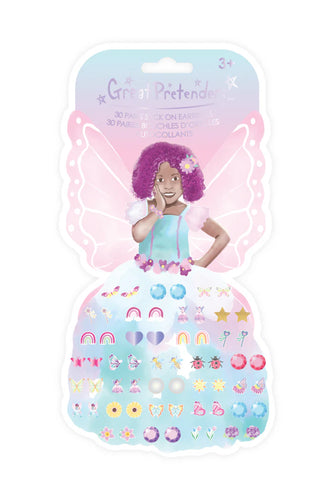 Butterfly Fairy Azaria Stick On Earrings