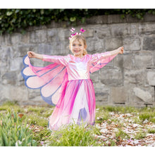 Butterfly Twirl Dress with Wings and Headband in Pink