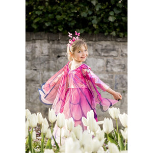 Butterfly Twirl Dress with Wings and Headband in Pink