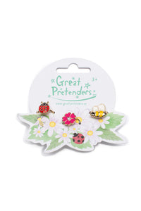 Lady Bug Garden Set of 3 Rings