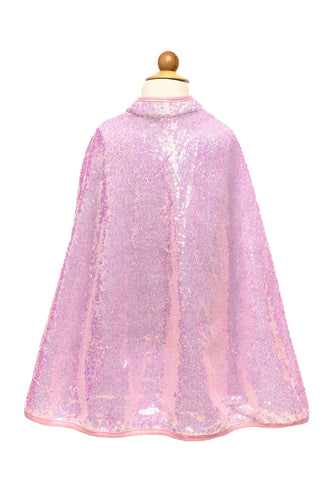 Pink Sequins Twirl Cape, Size 4-6
