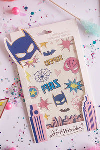 Superhero Temporary Tattoos