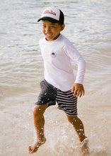 Icon Long Sleeve Rash Guard Top in White