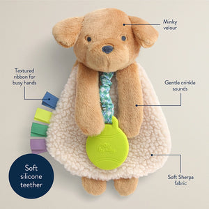 Puppy Itzy Lovey Plush with Silicone Teether Toy