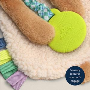 Puppy Itzy Lovey Plush with Silicone Teether Toy