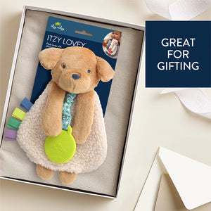 Puppy Itzy Lovey Plush with Silicone Teether Toy