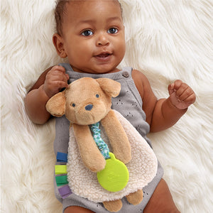 Puppy Itzy Lovey Plush with Silicone Teether Toy