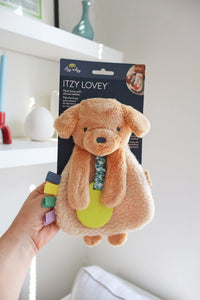 Puppy Itzy Lovey Plush with Silicone Teether Toy