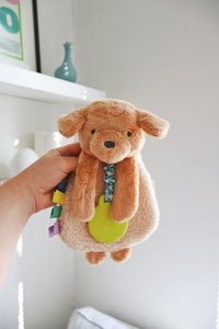 Puppy Itzy Lovey Plush with Silicone Teether Toy