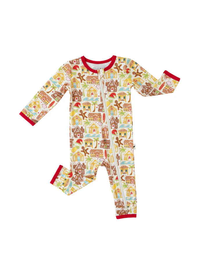 Designed on Maui - Holiday Santa's Surf Shack Coverall