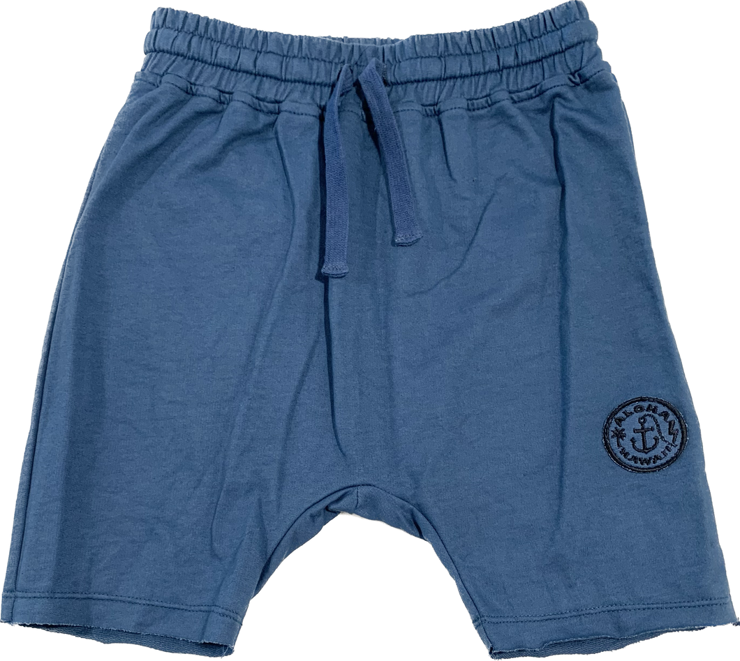 6yrs - Ru Deep Blue Short with Patch