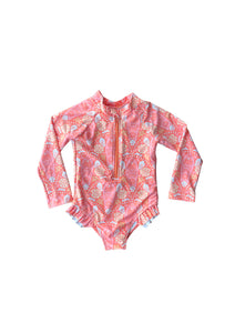 Designed on Maui - Ariel Coral Shell Sunsuit