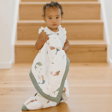 Cotton Muslin Baby Quilt - Mermaids