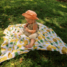 Cotton Muslin Swaddle Blanket in Fresh Pineapple