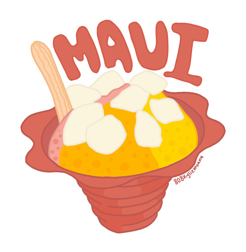 Maui Shave Ice Sticker
