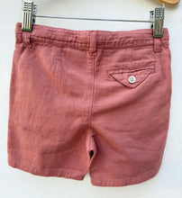 Cotton Linen Bermuda Short in Rust