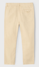 Cotton Linen Pant with Drawstring in Light Mustard