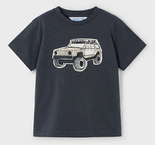 Monster Truck on Washed Black Short Sleeve Tee