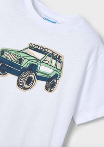 Monster Truck on White Short Sleeve Tee