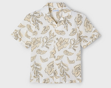 Sand Floral on Cream Aloha Shirt
