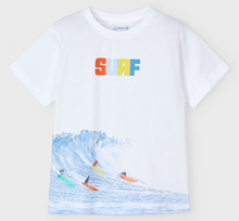 Surf on White Short Sleeve Tee