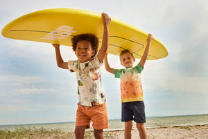 8yrs, 10yrs, 12yrs - Apricot Twill Adjustable Waist Tab Shorts