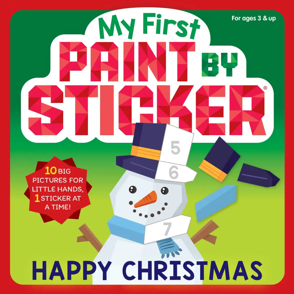 My First Paint by Sticker for Kids - Happy Christmas