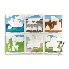 Water Amaze Water Reveal Board Helpful Vehicles 13 pc Set