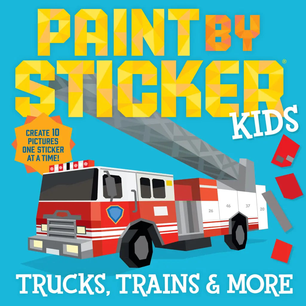 Paint by Sticker for Kids - Trucks, Trains & More