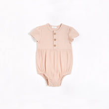 Barely Pink Modal Rib Bubble Romper