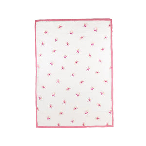 Plumeria Hawaiian Bamboo and Cotton blend Throw Blanket