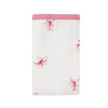 Plumeria Hawaiian Bamboo and Cotton blend Throw Blanket