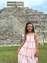 Strappy Tiered Sun Dress in Chichen Itza
