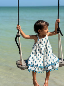 Strappy Trapeze Dress in Isla Holbox