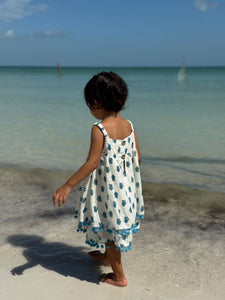 Strappy Trapeze Dress in Isla Holbox