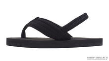 Kids Grombow - Soft Rubber Top Sole with 1" Strap in Black