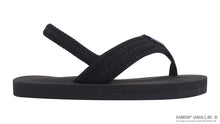 Kids Grombow - Soft Rubber Top Sole with 1" Strap in Black