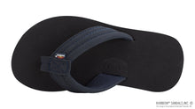 Kids Grombow - Soft Rubber Top Sole with 1" Strap Pinline in Navy