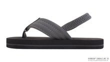 Kids Grombow - Soft Rubber Top Sole with 1" Strap in Dark Grey Pinline