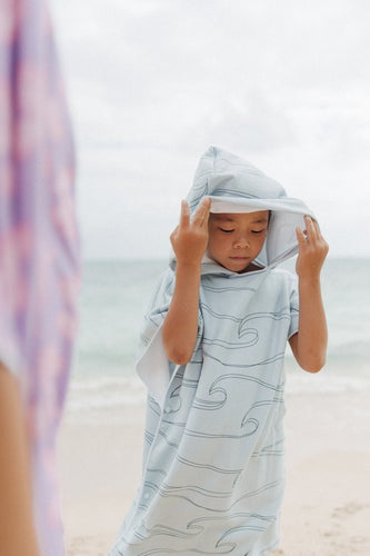 Designed in Hawai'i - Make Waves Roll Up Poncho Towel