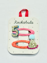 Birthday Number Glitter Hair Clips (for Ages 3,4,5,6,7,8)