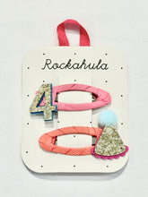 Birthday Number Glitter Hair Clips (for Ages 3,4,5,6,7,8)