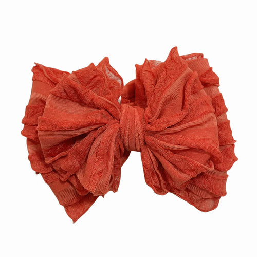 Burnt Orange Bow Headband