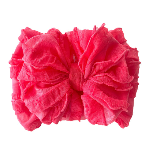 Coral Bow Headband