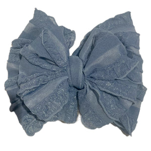 Denim Bow Headband