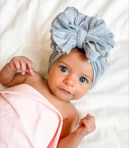 Denim Bow Headband