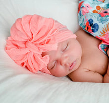 Pink Grapefruit Bow Headband